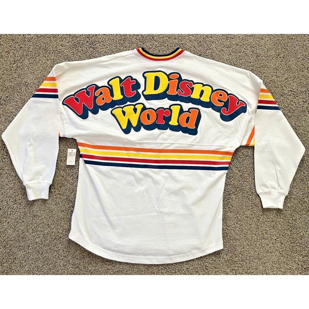 Walt Disney World Retro 1971 Old School Spirit Jersey Shirt Pullover Top Adult S